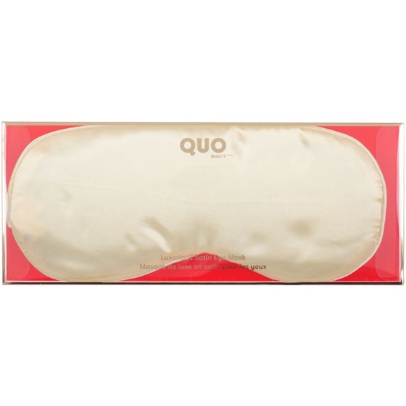 Quo Beauty Luxurious Satin Eye Mask in Gold - Picture 1 of 3